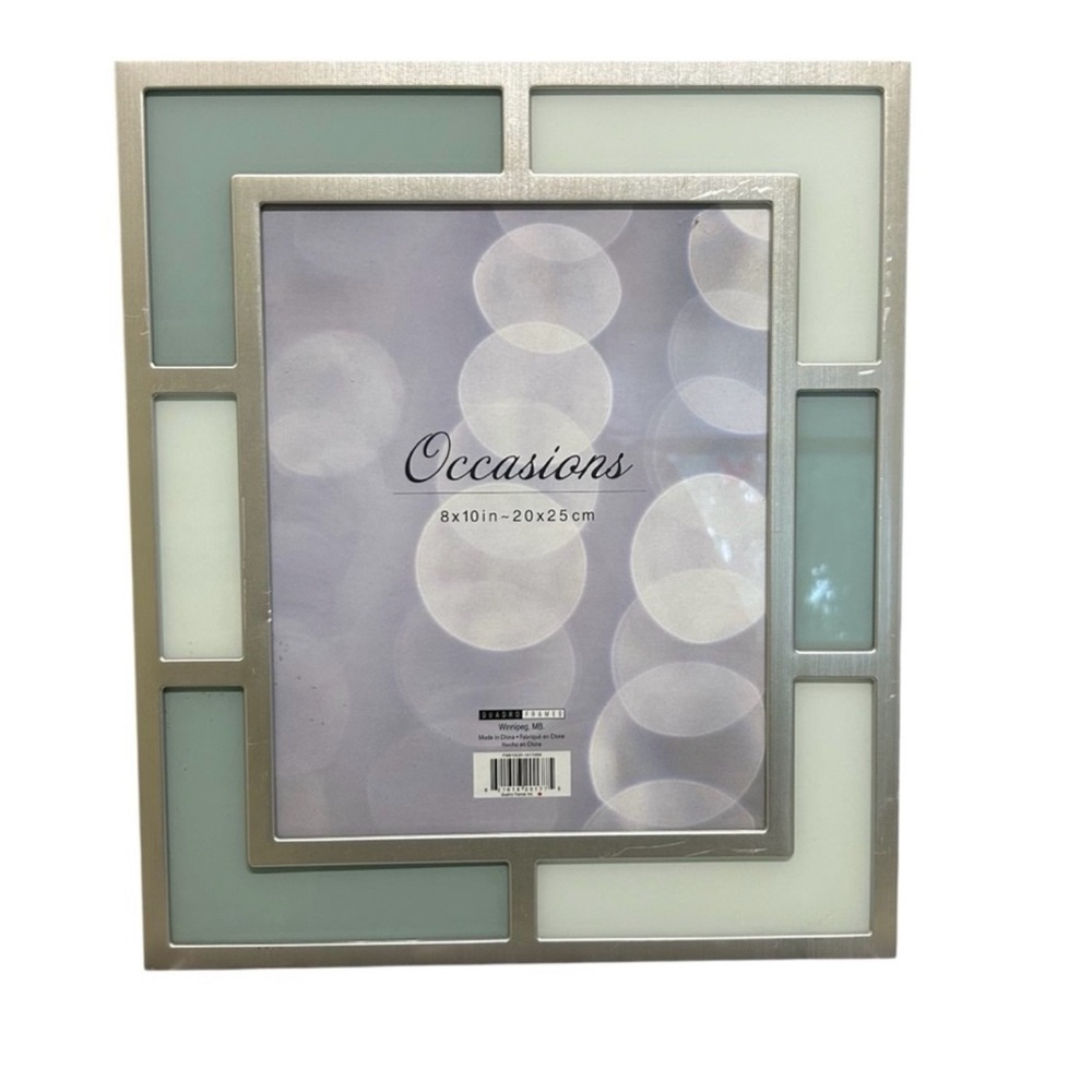 Beautiful Green Stain Glass Aluminum Easel Wall Picture Frame